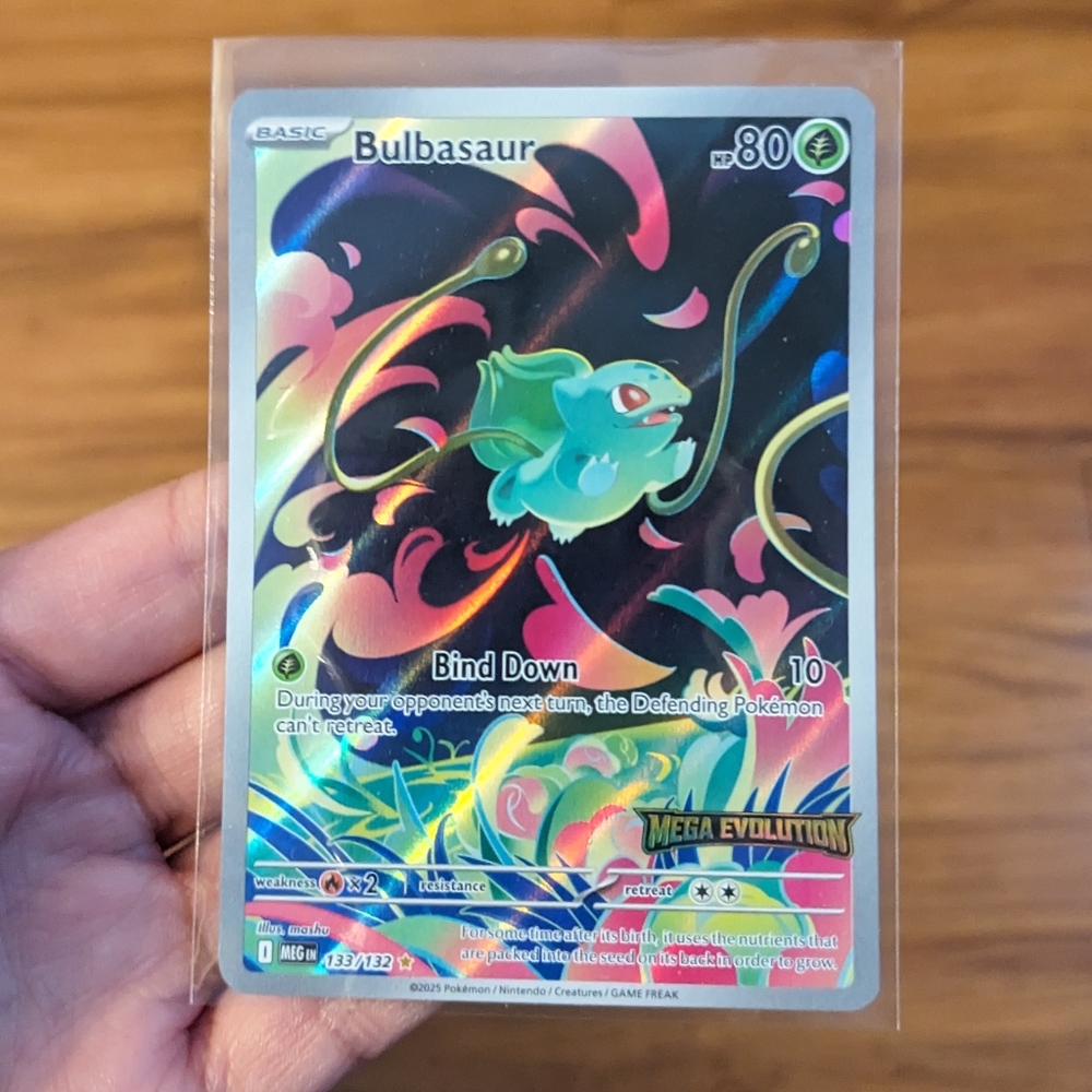 Pokemon Bulbasaur Mega Evolution Stamped Promo Card
